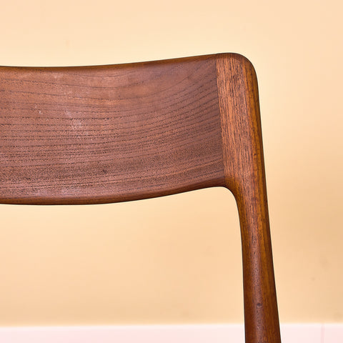 Danish set of 6 dining chairs "Boomerang" in solid teak by Alfred Christensen for Slagelse Møbelværk