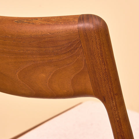 Danish set of 6 dining chairs "Boomerang" in solid teak by Alfred Christensen for Slagelse Møbelværk