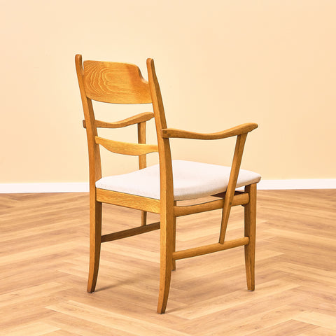 Swedish set of 6 dining chairs in oak, model 'Calmare' by Carl Malmsten,