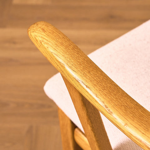 Swedish set of 6 dining chairs in oak, model 'Calmare' by Carl Malmsten,