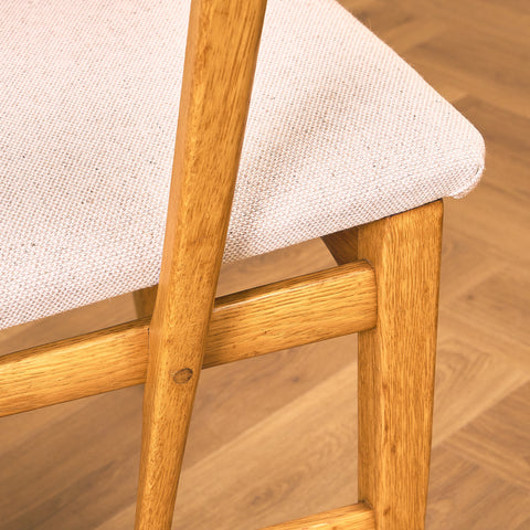 Swedish set of 6 dining chairs in oak, model 'Calmare' by Carl Malmsten,