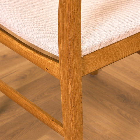 Swedish set of 6 dining chairs in oak, model 'Calmare' by Carl Malmsten,