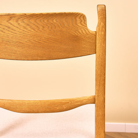 Swedish set of 6 dining chairs in oak, model 'Calmare' by Carl Malmsten,