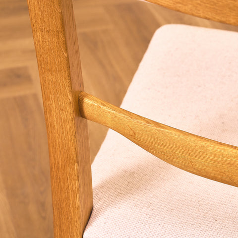 Swedish set of 6 dining chairs in oak, model 'Calmare' by Carl Malmsten,