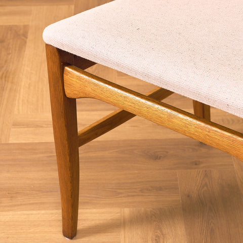Swedish set of 6 dining chairs in oak, model 'Calmare' by Carl Malmsten,