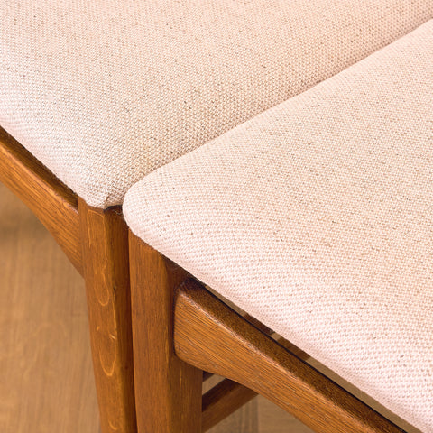 Swedish set of 6 dining chairs in oak, model 'Calmare' by Carl Malmsten,