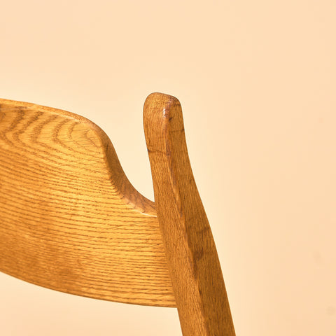 Swedish set of 6 dining chairs in oak, model 'Calmare' by Carl Malmsten,