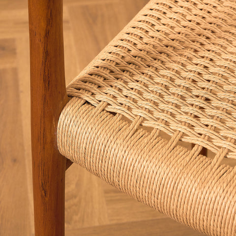 Danish dining chairs in solid teak by Niels Otto Møller for J.L. Møllers, model 75