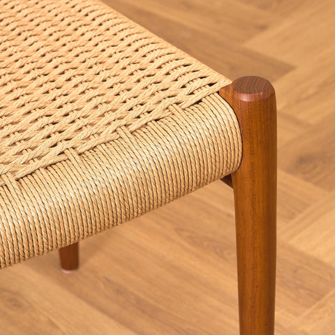 Danish dining chairs in solid teak by Niels Otto Møller for J.L. Møllers, model 75