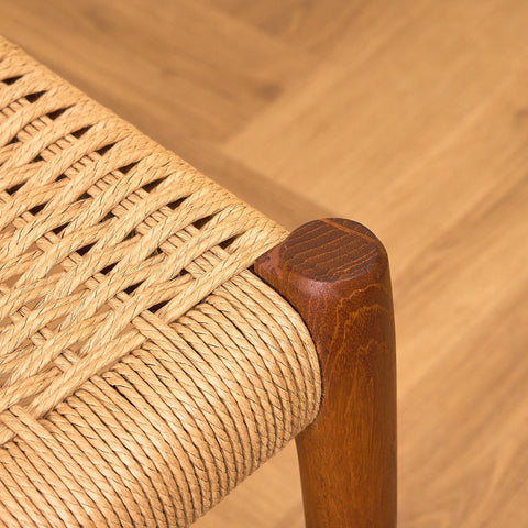 Danish dining chairs in solid teak by Niels Otto Møller for J.L. Møllers, model 75