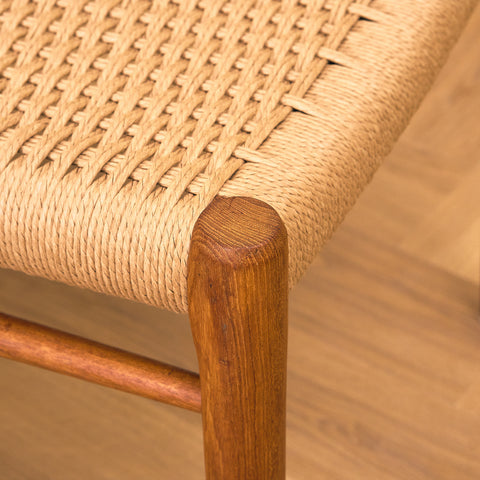 Danish dining chairs in solid teak by Niels Otto Møller for J.L. Møllers, model 75
