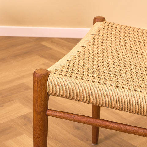 Danish dining chairs in solid teak by Niels Otto Møller for J.L. Møllers, model 75