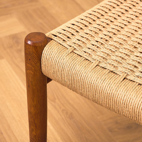 Danish dining chairs in solid teak by Niels Otto Møller for J.L. Møllers, model 75