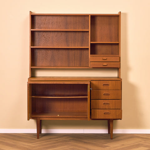 Swedish bookshelf in teak