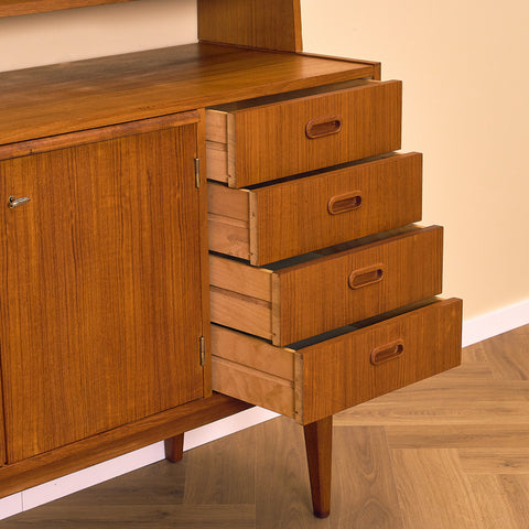 Swedish bookshelf in teak