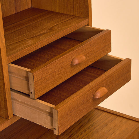 Swedish bookshelf in teak