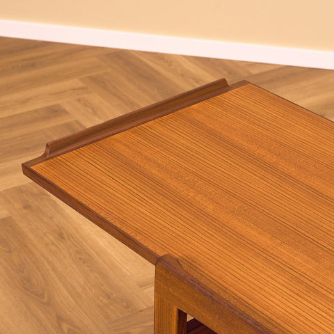 Swedish serving trolley in teak and walnut by AB Skaraborgs Möbelindustri, Tibro