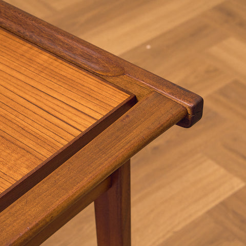 Swedish serving trolley in teak and walnut by AB Skaraborgs Möbelindustri, Tibro