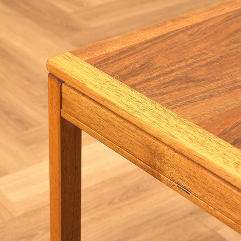 Swedish small side table in walnut, model 'Kaskad' by Sven Engström och Gunnar Myrstrand for Tingström