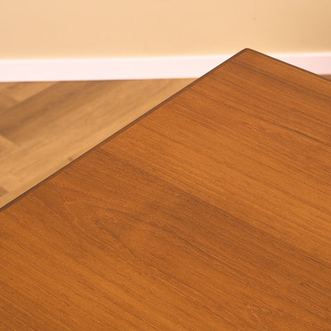Danish dining table in teak and oak