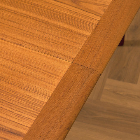 Danish round dining table in teak by Poul Martin Nielsen for Nordvestfyns Møbelfabrik