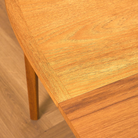 Swedish oval dining table in teak