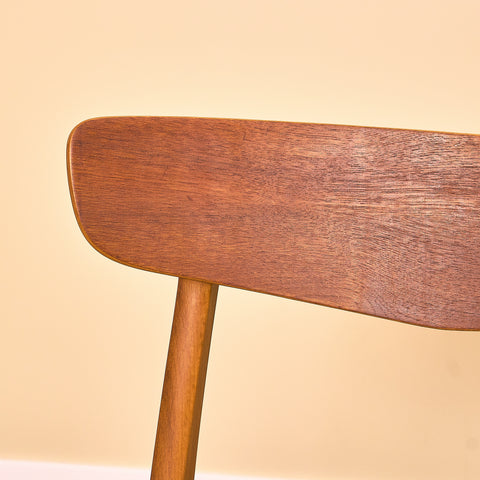Danish dining chairs in teak & beech by Findahl Møbelfabrik, model 'Møsbol'