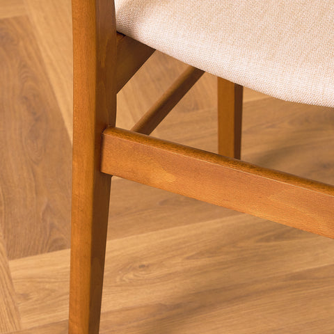 Danish dining chairs in teak & beech by Findahl Møbelfabrik, model 'Møsbol'