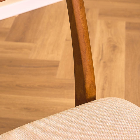 Danish dining chairs in teak & beech by Findahl Møbelfabrik, model 'Møsbol'
