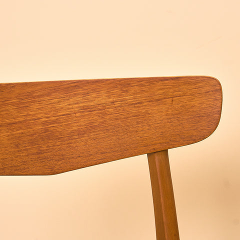 Danish dining chairs in teak & beech by Findahl Møbelfabrik, model 'Møsbol'
