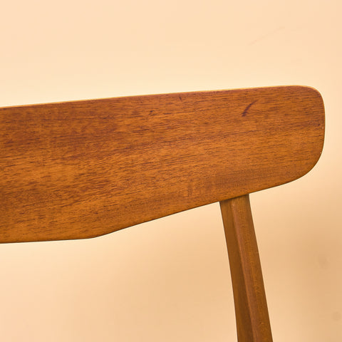 Danish dining chairs in teak & beech by Findahl Møbelfabrik, model 'Møsbol'