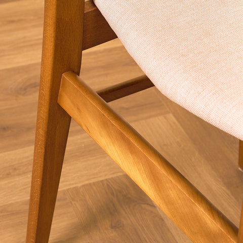 Danish dining chairs in teak & beech by Findahl Møbelfabrik, model 'Møsbol'