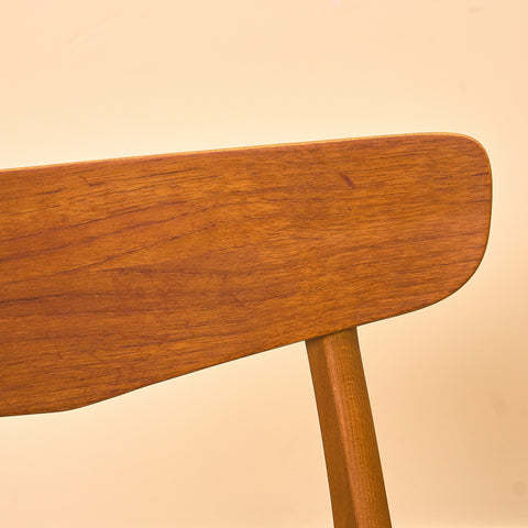 Danish dining chairs in teak & beech by Findahl Møbelfabrik, model 'Møsbol'
