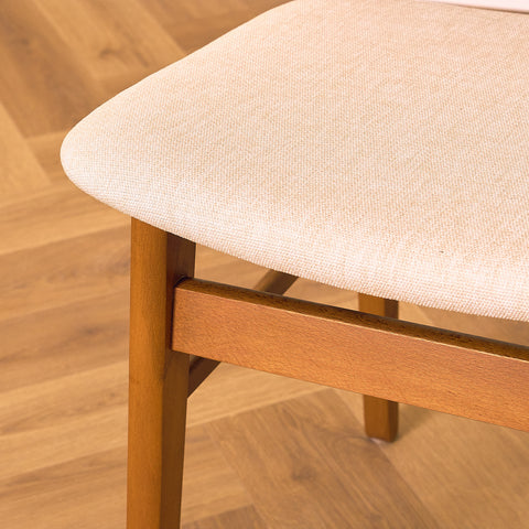 Danish dining chairs in teak & beech by Findahl Møbelfabrik, model 'Møsbol'