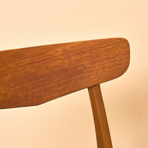 Danish dining chairs in teak & beech by Findahl Møbelfabrik, model 'Møsbol'