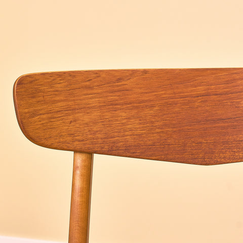 Danish dining chairs in teak & beech by Findahl Møbelfabrik, model 'Møsbol'