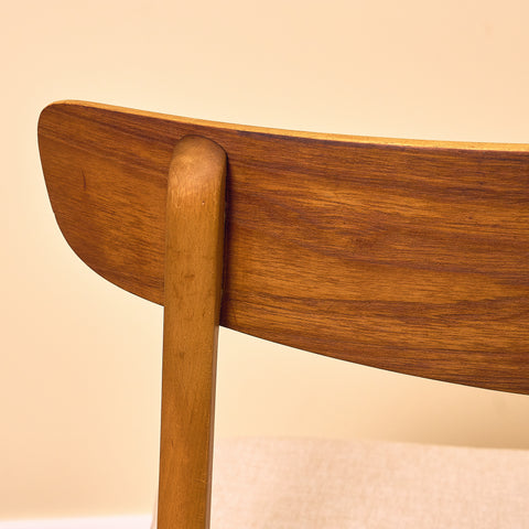 Danish dining chairs in teak & beech by Findahl Møbelfabrik, model 'Møsbol'