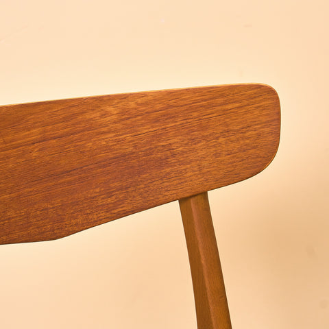 Danish dining chairs in teak & beech by Findahl Møbelfabrik, model 'Møsbol'