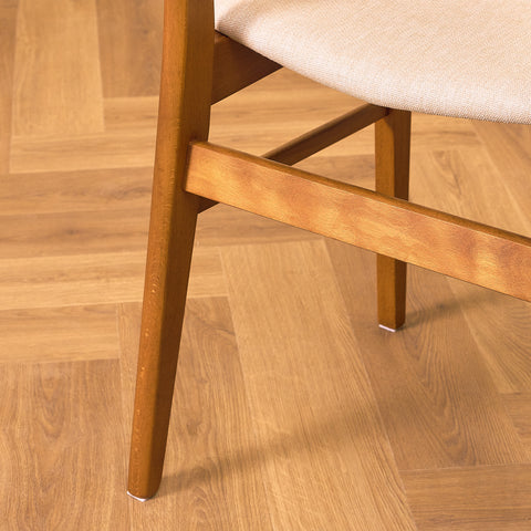 Danish dining chairs in teak & beech by Findahl Møbelfabrik, model 'Møsbol'
