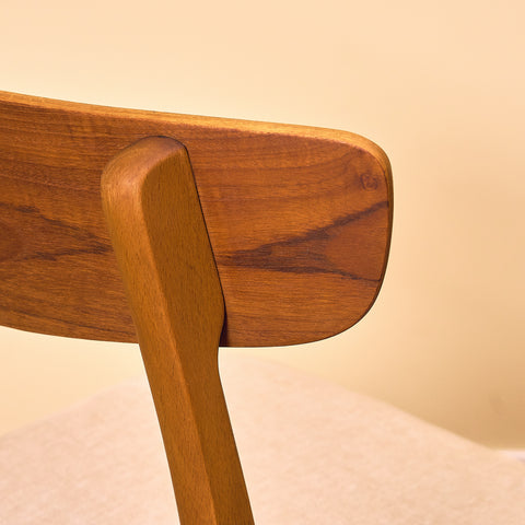 Danish dining chairs in teak & beech by Findahl Møbelfabrik, model 'Møsbol'