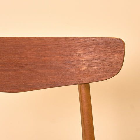 Danish dining chairs in teak & beech by Findahl Møbelfabrik, model 'Møsbol'