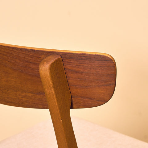 Danish dining chairs in teak & beech by Findahl Møbelfabrik, model 'Møsbol'