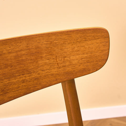 Danish dining chairs in teak & beech by Findahl Møbelfabrik, model 'Møsbol'