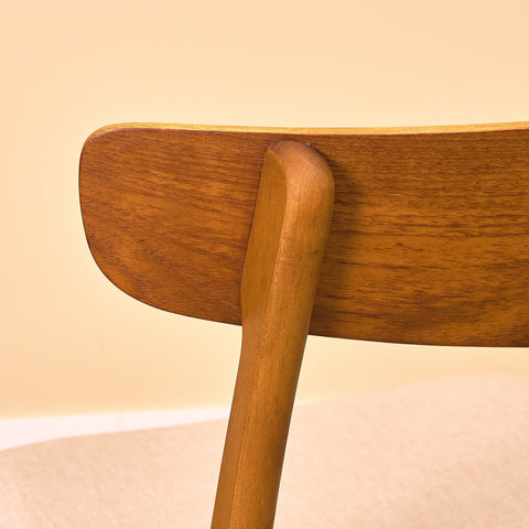 Danish dining chairs in teak & beech by Findahl Møbelfabrik, model 'Møsbol'