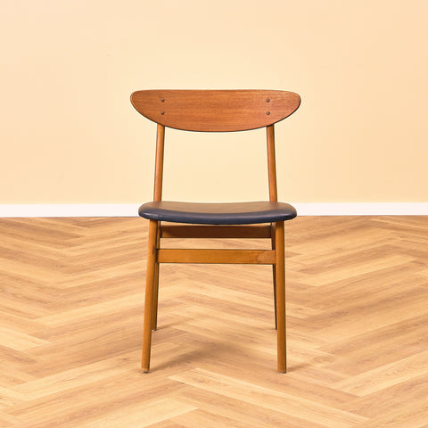 Danish dining chairs in teak & beech by Farstrup, model '210'