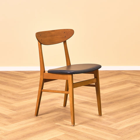 Danish dining chairs in teak & beech by Farstrup, model '210'