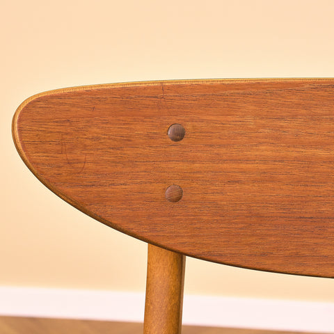 Danish dining chairs in teak & beech by Farstrup, model '210'