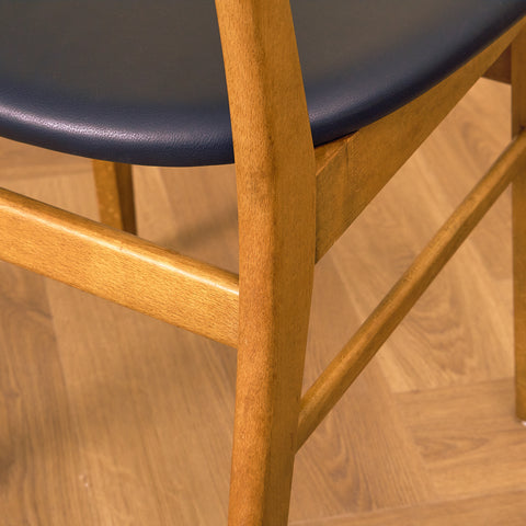 Danish dining chairs in teak & beech by Farstrup, model '210'