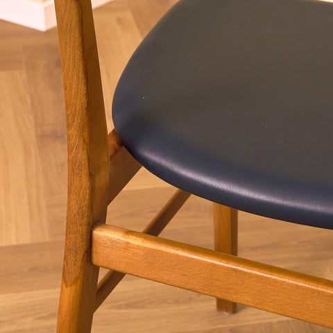 Danish dining chairs in teak & beech by Farstrup, model '210'
