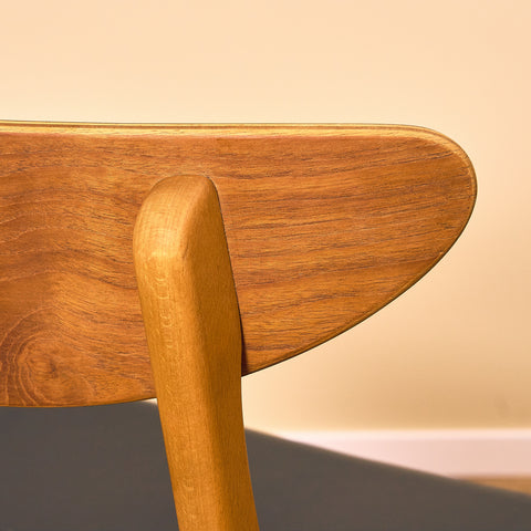 Danish dining chairs in teak & beech by Farstrup, model '210'